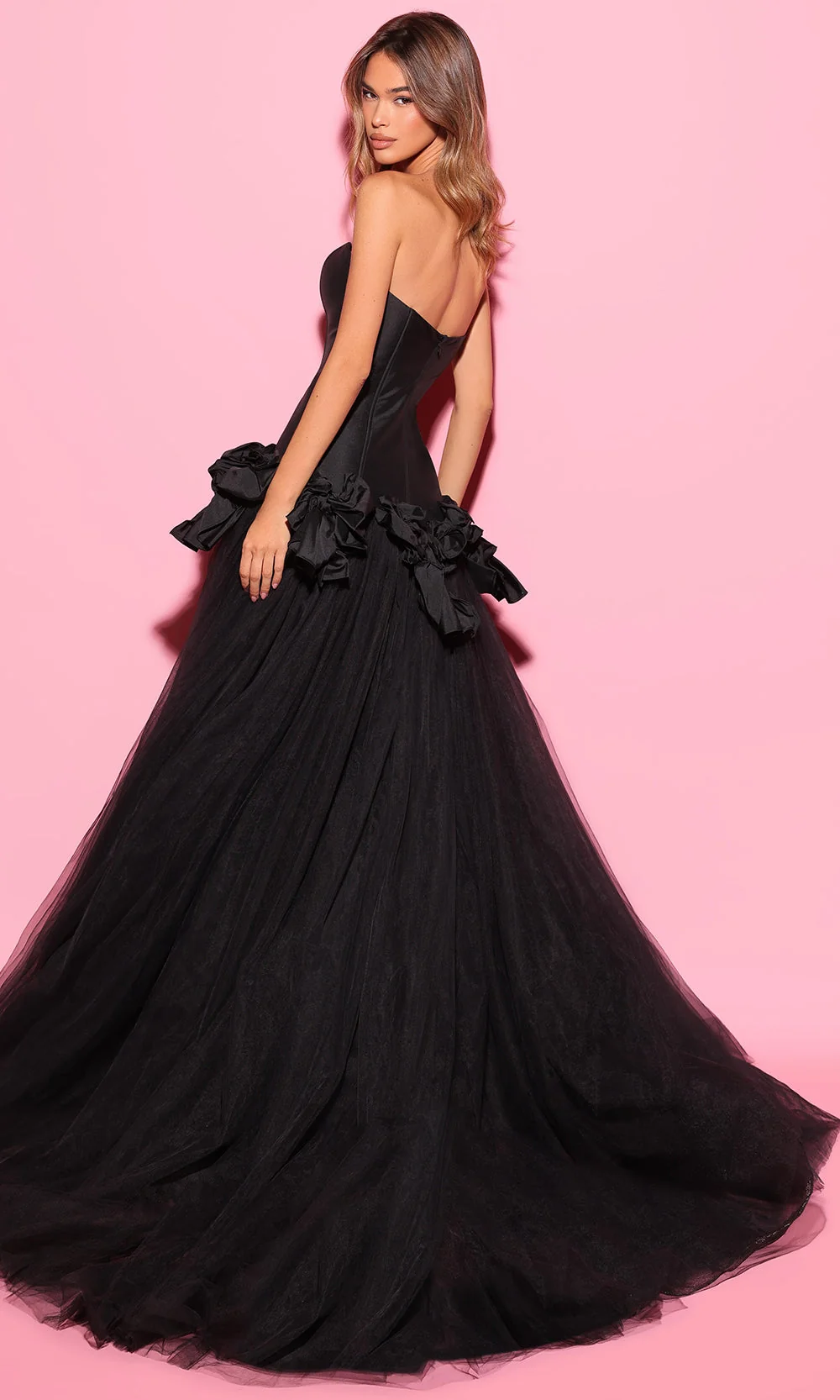 Tarik Ediz 55061 - Sweetheart Tulle A-Line Evening Dress - Image 2