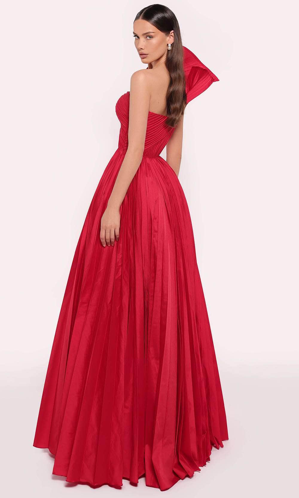 Tarik Ediz 98704 - Structured One Shoulder Gown - Image 2
