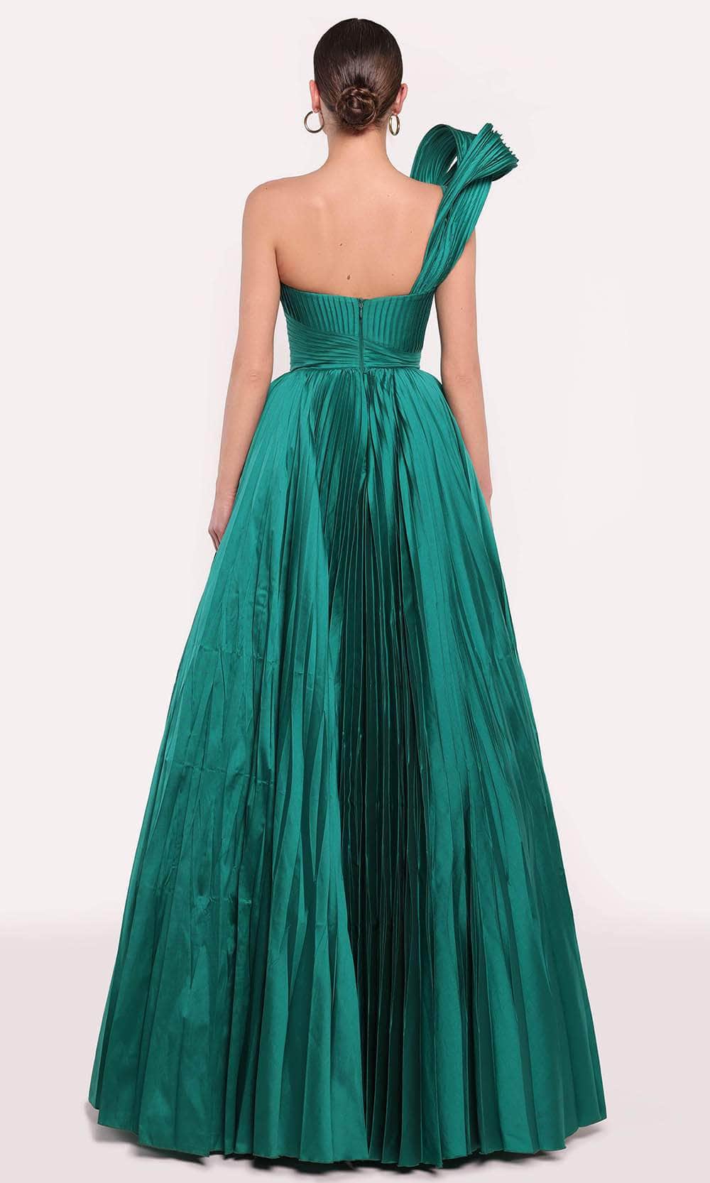 Tarik Ediz 98704 - Structured One Shoulder Gown - Image 6