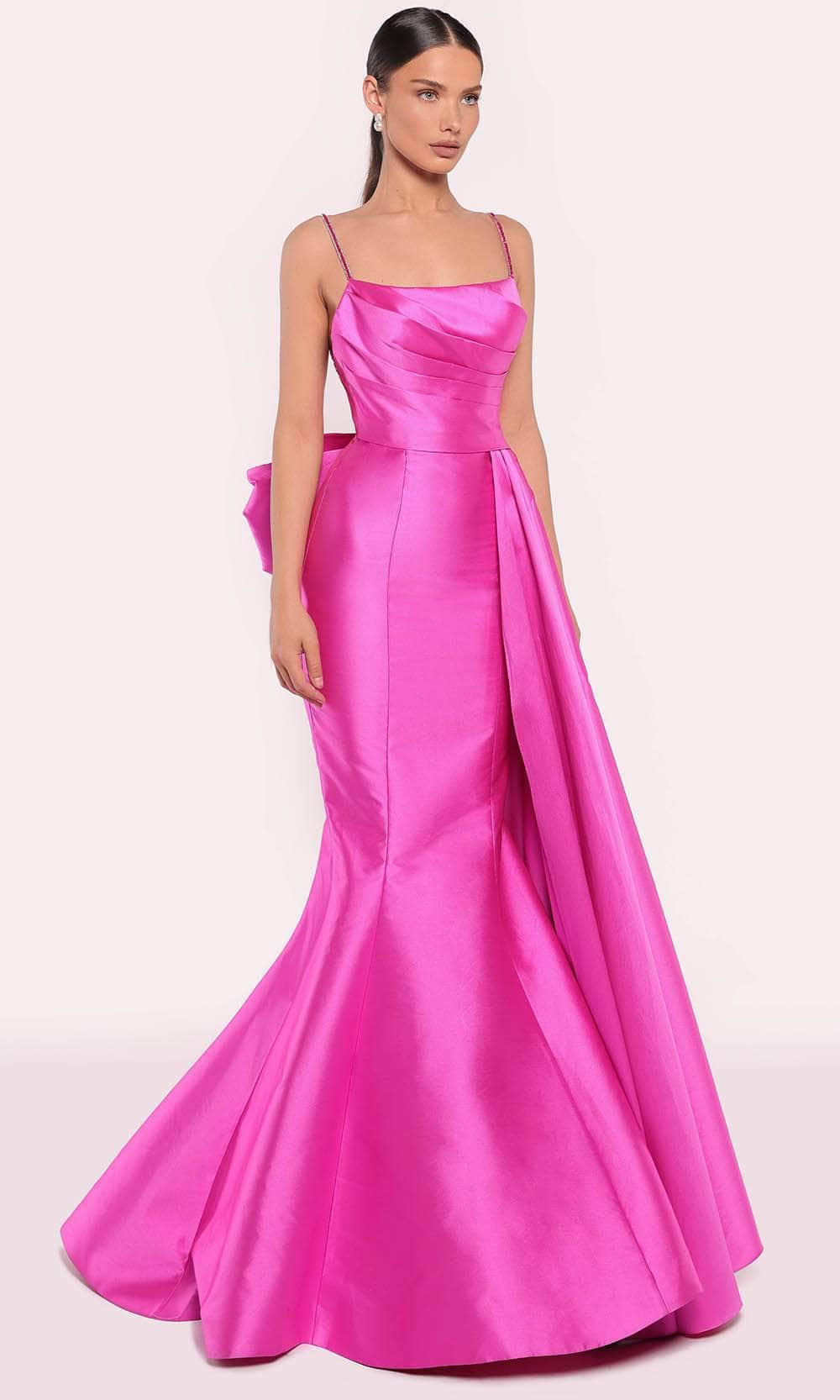 Tarik Ediz 98756 - Scoop Pleated Evening Gown - Image 7