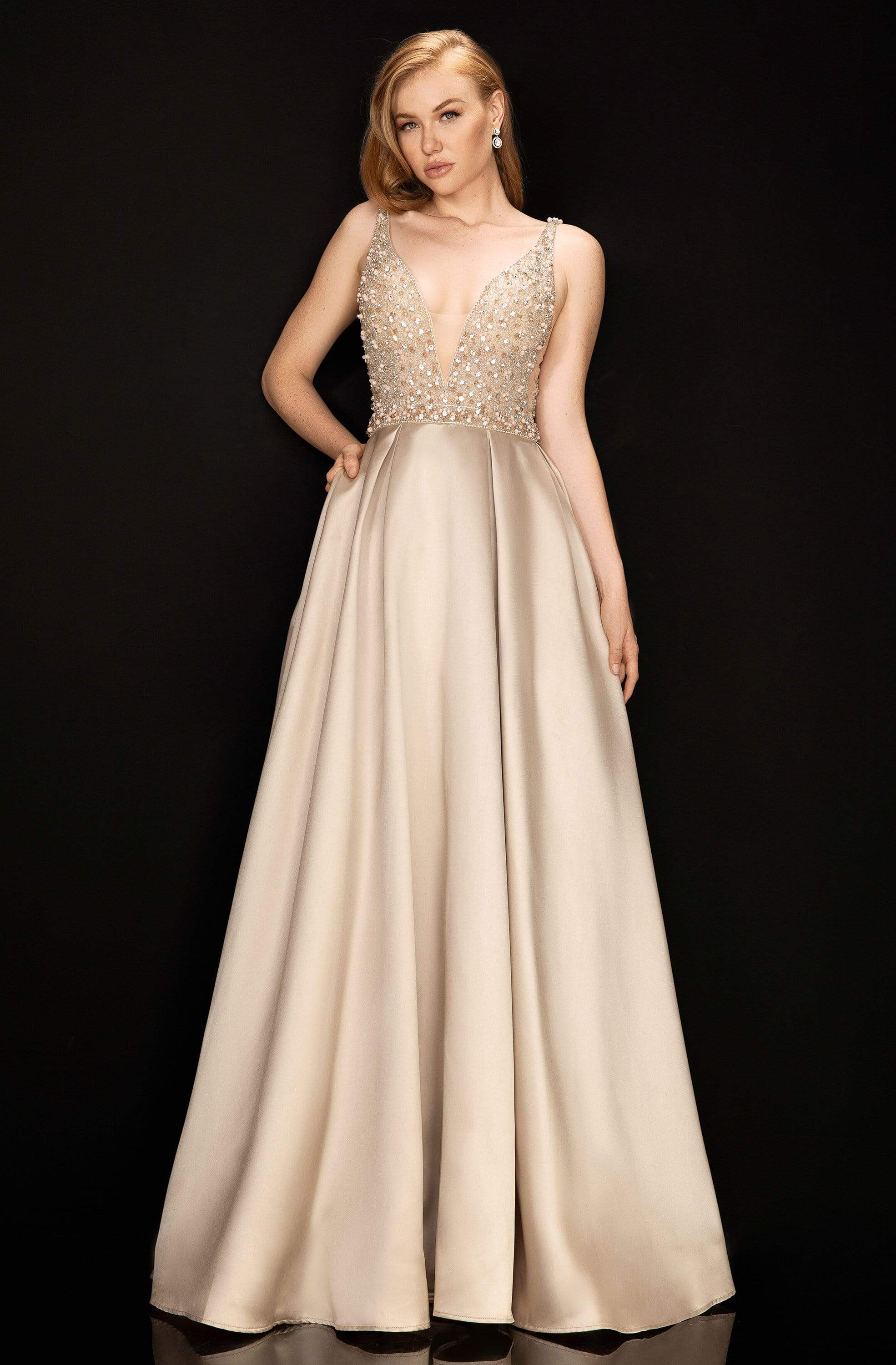 Terani Couture 2011P1094 - Embellished A-line Gown