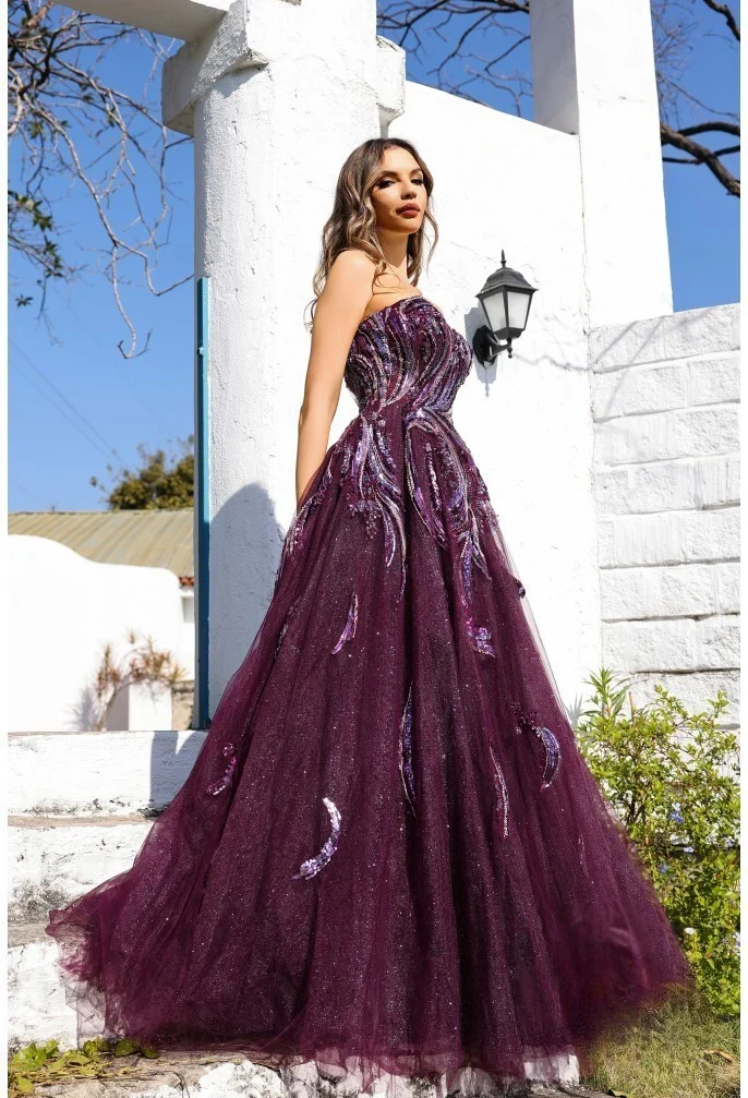 Terani Couture 251M4410 - Beaded Applique Tulle Ballgown - Image 5