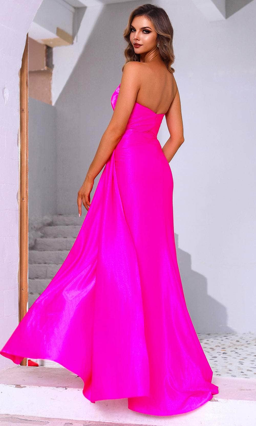 Terani Couture 251P4055 - Strapless Ruched Detail Prom Gown - Image 2