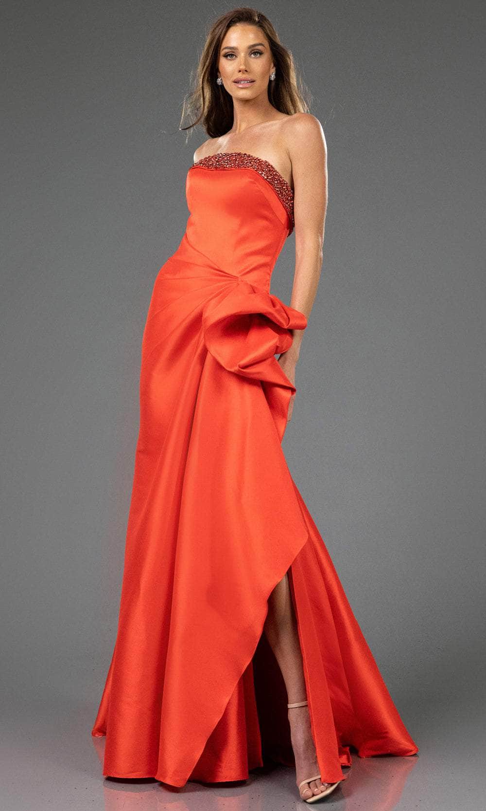 Terani Couture 252E5131 - Strapless Ruffled Peplum Evening Gown - Image 11