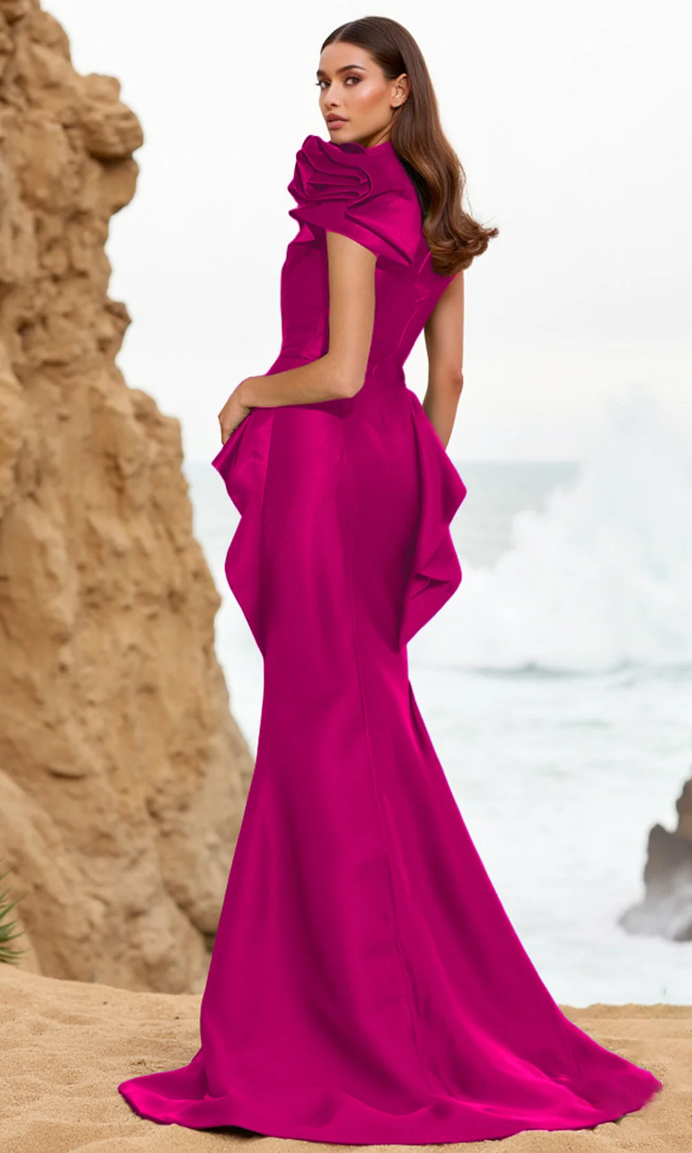 Terani Couture 252E5546 - Tiered Ruffle Mermaid Formal Gown - Image 6