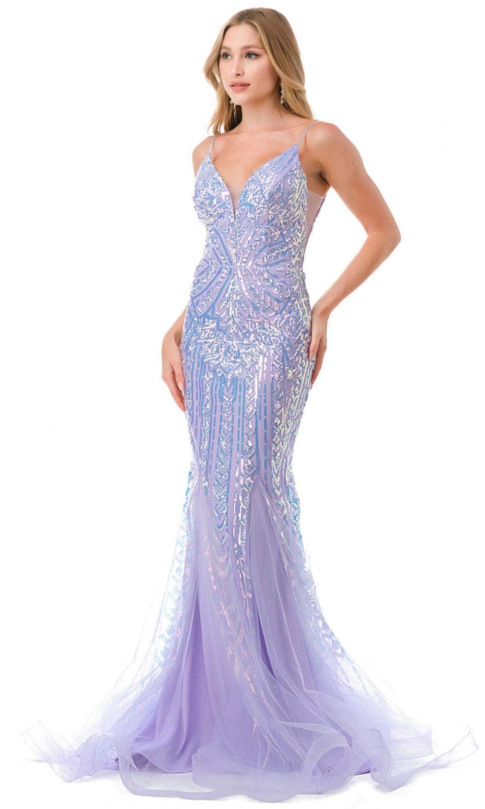 Trevi Collection L2816J - Fitted Bodice Embellished Gown - Image 7