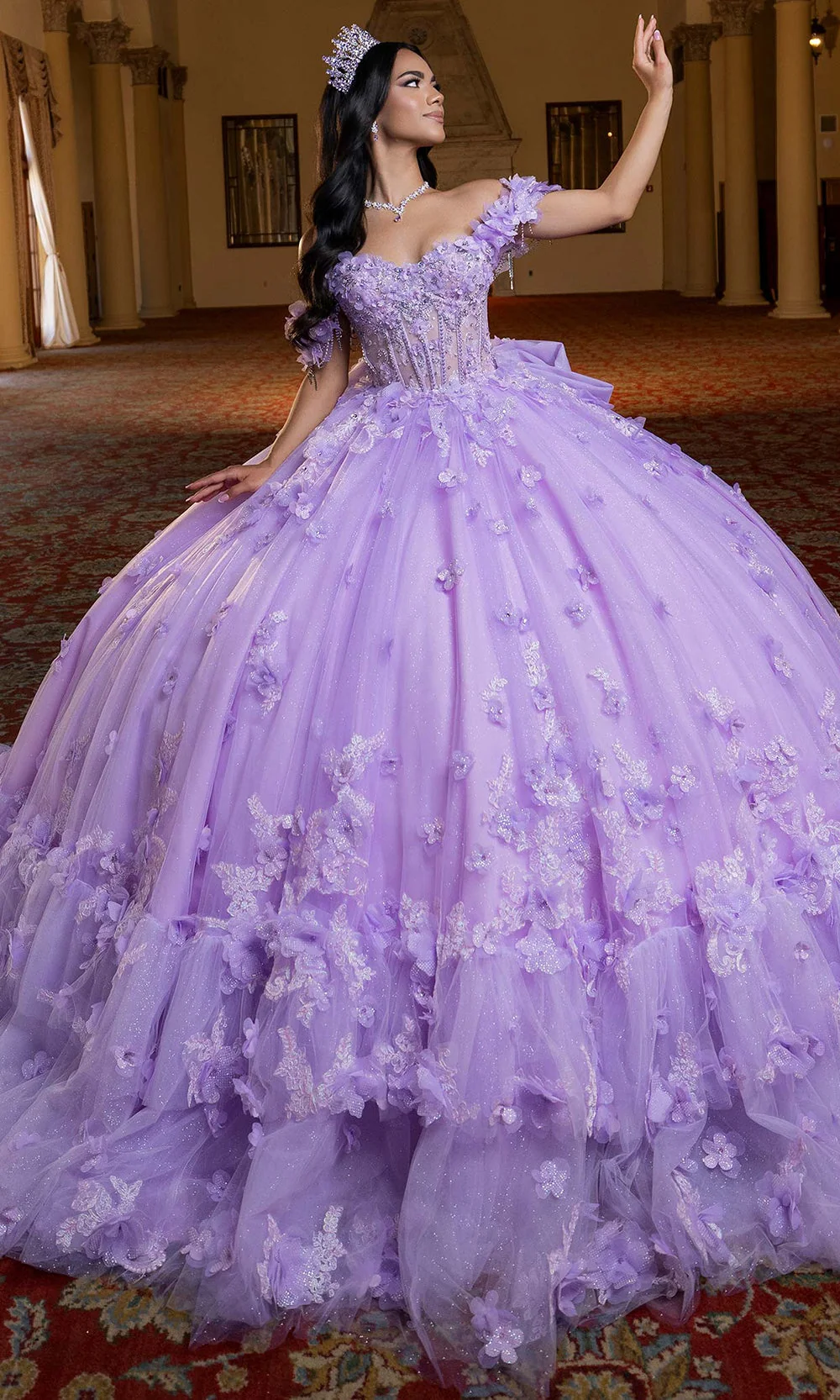 Vizcaya by Mori Lee 4080024 - Sweetheart Mini Dress with Ballgown Overskirt - Image 11